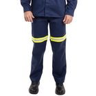 Uniforme Eletricista Calça Nr10 Metade Elástico Faixa Refleti