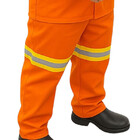Uniforme Eletricista Calça Nr10 Metade Elástico Faixa Refleti