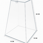 Urna Pirâmide De Acrílico 15 Cm X 15 Cm X 20 Cm / 3 Mm