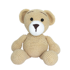 Urso Juju Amigurumi Crochê Quarto Bebê Infantil