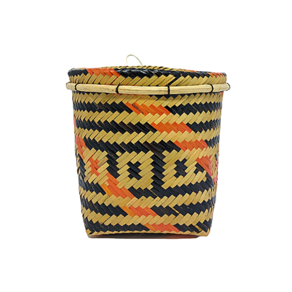 Urutú (cesto) De Arumã Etnia Baniwa 14 X 14 cm - Mod. 3