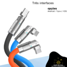 Usb Tipo C Cabo De Carregamento E  Transferência De Dados