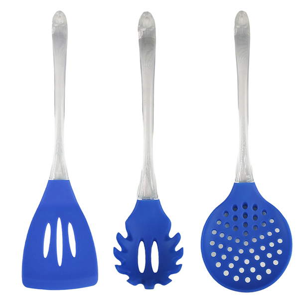 Utensilio De Cozinha Kit 3 Peças Colher Arroz Massa Espatula