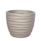 Vaso Comum Médio em Plástico 32,5x42 Cimento Cliff Japi