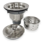 Válvula 4 1/2 Ralo De Pia Cozinha Com Cesto Higiênico Demima