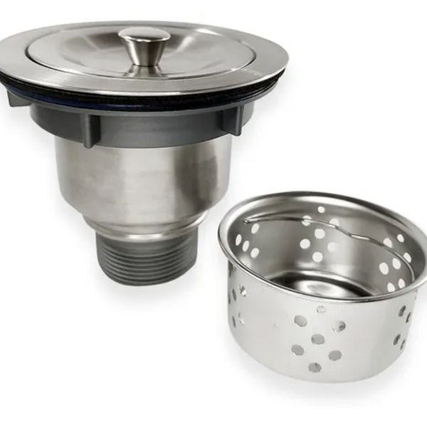 Válvula 4 1/2 Ralo De Pia Cozinha Com Cesto Higiênico Demima