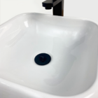 Valvula 7/8 Preto Fosco Tampa Ralo De Pia Lavatório 3cm Aço I