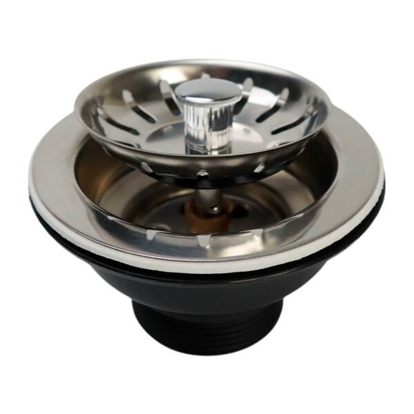 Válvula Americana 3.1/2" Escoamento P/ Pia Cozinha Aço Inox