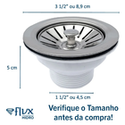 Válvula Americana 3.1/2'' Inox