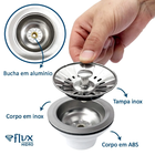 Válvula Americana 3.1/2'' Inox