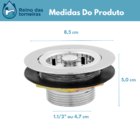 Válvula Americana 3.1/2 Metal