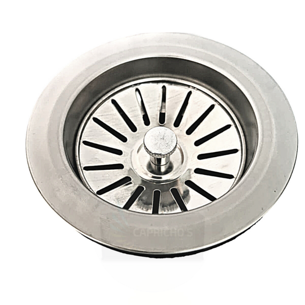 Válvula Americana 3 1/2 Para Cuba Pia Cozinha Ralo Inox Abs