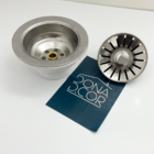 Válvula Americana 3 1/2 Ralo De Pia Para Cozinha Aço Inox Abs