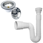 Valvula Americana 4 1/2 E Sifao Sanfonado Universal Flexivel