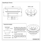 Válvula Americana Para Pias Cozinha Black/preto Metal 3.1/2