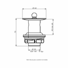 Válvula Banheiro C/l 2 3/8x1