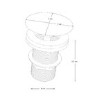 Válvula Click 1 1/4 Inox C/tampa Cerâmica - Fabribam Barbante