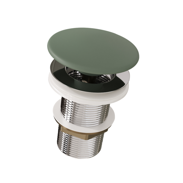 Válvula Click 1 1/4 Inox C/tampa Cerâmica - Fabribam Sálvia F