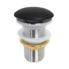 Válvula Click 1 1/4 Preta Black Cerâmica Cuba Banheiro Pia