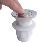 Válvula Click 1.1/4 Tampa Pequena - Corpo Pvc Inox