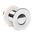 Válvula Click 7/8" Inox Ralo Para Cuba Vidro Louça Banheiro