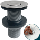 Valvula Click 7/8 Ralo Escoamento Pia Banheiro 30mm Ralo Abs