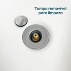 Valvula Click 7/8 Ralo Escoamento Pia Banheiro 30mm Ralo Abs