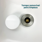 Valvula Click Cerâmica Branca 7/8 Com Ladrão Ralo De Pia Cuba