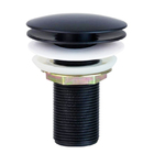 Válvula Click De Banheiro Lavatório 7/8 Maior E312 Preta