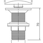 Válvula Click De Banheiro Lavatório 7/8 Maior E312 Preta