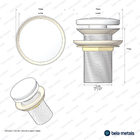 Válvula Click De Concreto Para Cubas (musgo)