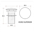 Válvula Click De Inox 40mm Escoamento