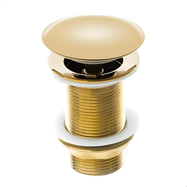 Válvula Click De Inox P/cuba Banheiro Dourado/gold 1.1/4