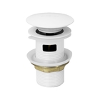 Válvula Click De Inox Para Cubas Com Ladrão (Branca)