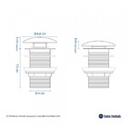 Válvula Click De Louça Para Cubas (mármore Carrara)