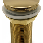 Válvula Click Dourada 1-1/4 Em Metal Para Cubas E Bancadas