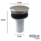 Válvula Click Flvx Hidro Vc78-glp Tampa Grande Inox E Plástico