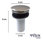 Válvula Click Flvx Hidro Vc78-glp Tampa Grande Inox E Plástico