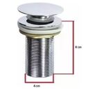 Válvula Click Inox Para Cuba De Vidro E Louça Cr. S/ladrão