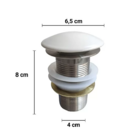 Válvula Click Inteligente Branco Alto Luxo 1.1/4 Flux