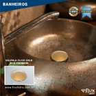 Válvula Click Inteligente Ouro Alto Luxo 7/8' Flux