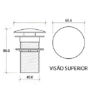 Válvula Click Inteligente Rose Gold Alto Luxo 1.1/4 Flux