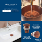 Válvula Click Inteligente Rose Gold Alto Luxo 1.1/4 Flux