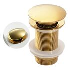 Válvula Click Luxo Inox 304 Dourada Cuba Banheiro 7/8