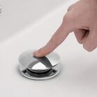 Válvula Click Luxo Inox 304 Prata Cuba Banheiro 7/8