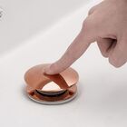 Válvula Click Luxo Inox 304 Rose Cuba Banheiro 7/8