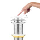 Válvula Click Metal 7/8 Pia Banheiro Lavatório Metal Cromada