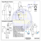 Válvula Click Metal 7/8 Pia Banheiro Lavatório Metal Cromada