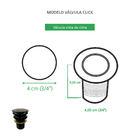 Válvula Click Preta Fosca Para Cubas