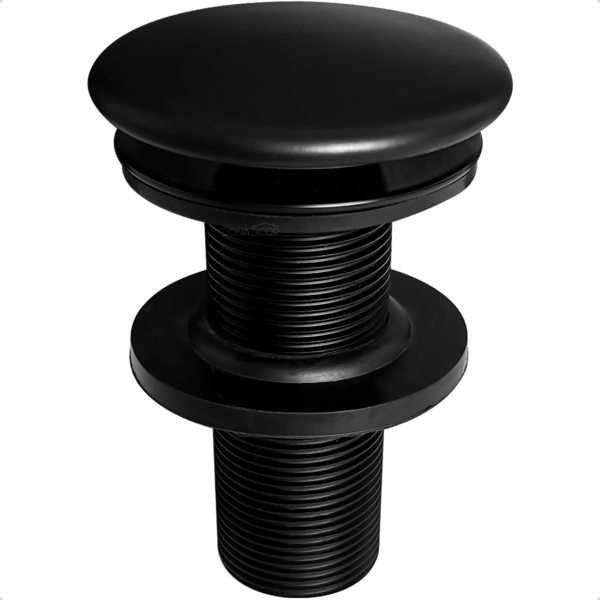 Válvula Click Preta Ralo Pia 7/8 Cerâmica Inox Banheiro 3cm L